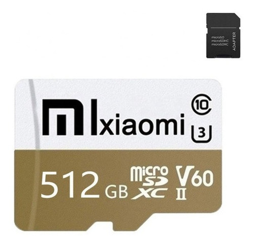 Cartão De Memoria Xiaomi 512gb C/ Adaptador Celular Android