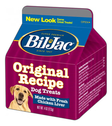 Bil Jac Snack Perro Liver Treats 113 Grs