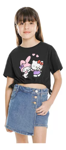 Playera Manga Corta Hello Kitty