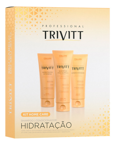 Kit Home Care Hidratação Intensiva Itallian Hairtech Trivitt