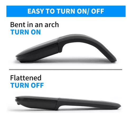 Ratón Inalámbrico Bluetooth Táctil Plegable Arc Mouse