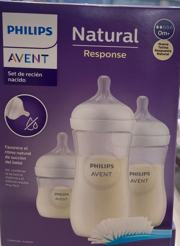 Set De Biberones Avent Philips Natural Response 0m+