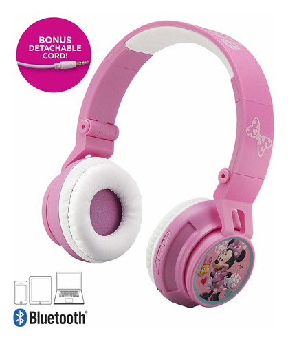 Auriculares Niños Inalambrico  Mic Disney Minnie Mouse [7b8