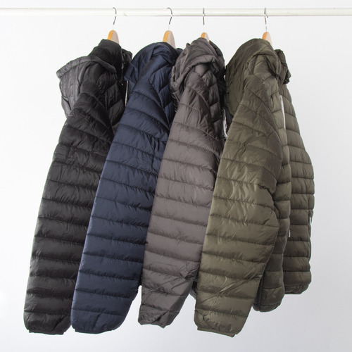 Imagen 1 de 3 de Campera Hombre Inflable Con Piel Capucha Abrigado Importado