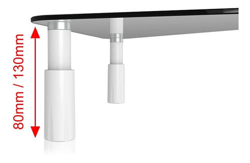 Imagen 7 de 10 de Base Mesa 2 Niveles Para Monitor, Laptop, Pc, Techgo Bma-11