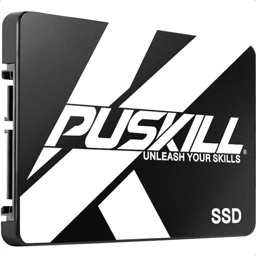 Disco sólido interno SSD PUSKILL 120gb Sata 3 2.5 6gb/s PSK-19SSD6G-120G Preto