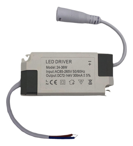 Driver Led Reator Fonte Para Plafon 25w A 36w (36w) Bivolt