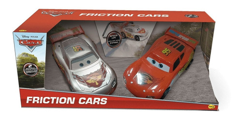 Combo Friccion Cars Rayo Y Rayo Gris 20 Cm Disney Jretro70