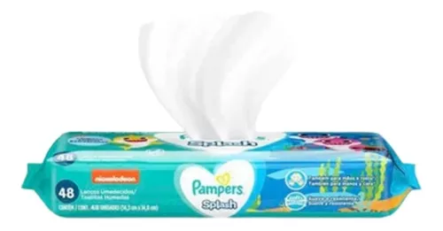 Lenços Umedecidos Pampers Baby Shark - 48 Uni