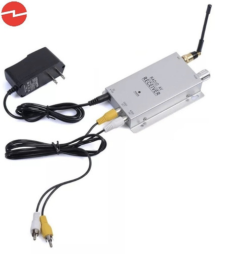 Receptor Radio Av 2.4g Inalambrica Para 4 Mini Camaras Espia Color Gris