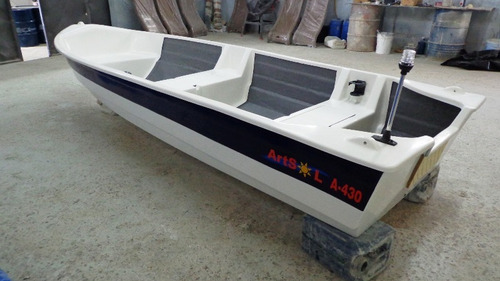 Barco Bote Fibra Vidro Pesca 4.30 Artsol 40 Anos Fabrica