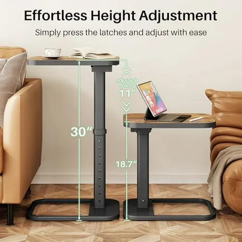Mesa Auxiliar Ajustable Kitstorack Para Sofá Y Cama - Ideal