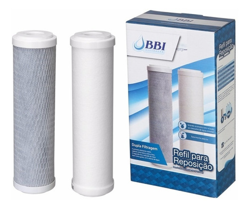 Conjunto De Reposição Refil Purificador Bbi Double 230 Pd230br Hoken Multi 1500 As2 Par