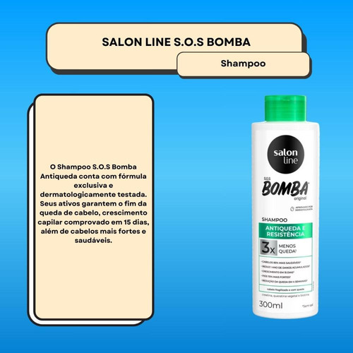 Salon Line Sos Bomba Antiqueda Shampoo 300ml