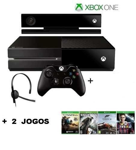 Xbox One 500gb+kinect+2jogo+1controle+12xs/juros+fretegratis