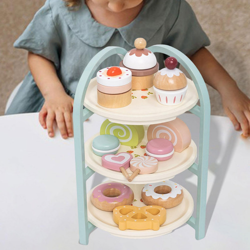 Soporte De Madera Para Pastel De Postre, Juego De
