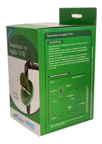 Irrigador Automático Temporizador Hortas E Jardins Amanco