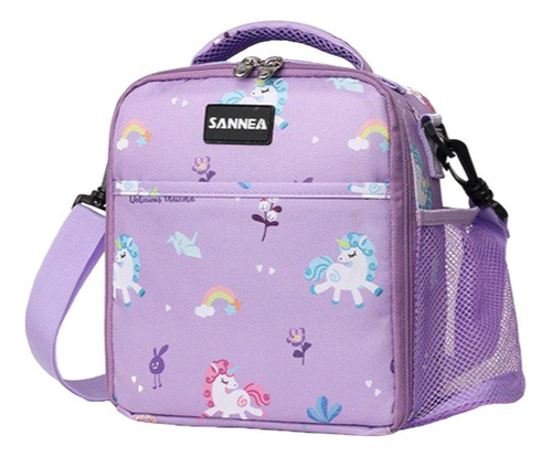 Lunchera Escolar Termica Violeta Infantil Sannea 5,7 L