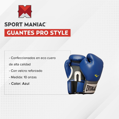 Imagen 2 de 4 de Guantes De Boxeo Pro Style - Everlast Original Box Guante