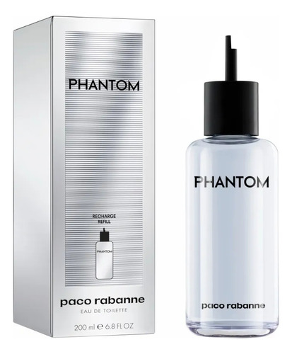 Refil Paco Rabanne Phantom Tradicional Eau De Toilette 200ml Lacrado Com Selo Adipec