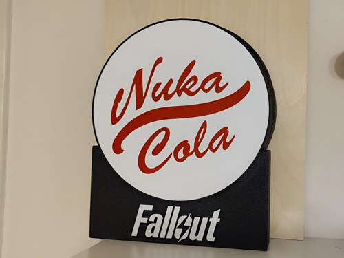 Nuka Cola Fallout Vault Tec 3d Led Edition Lampara Regalo