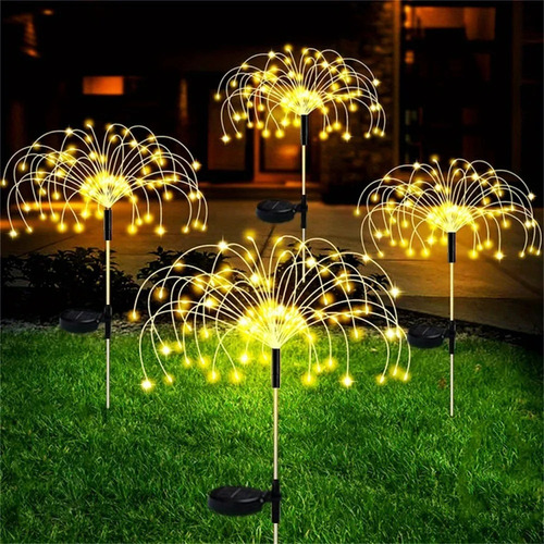 Luz Solar Para Fuegos Artificiales, 8 Modos De Iluminación,