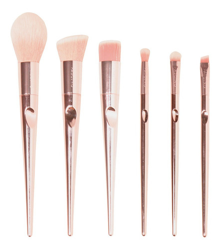 Imagen 3 de 10 de Brochas Pinceles Maquillaje Set Fascino Riñonera Belt Bag