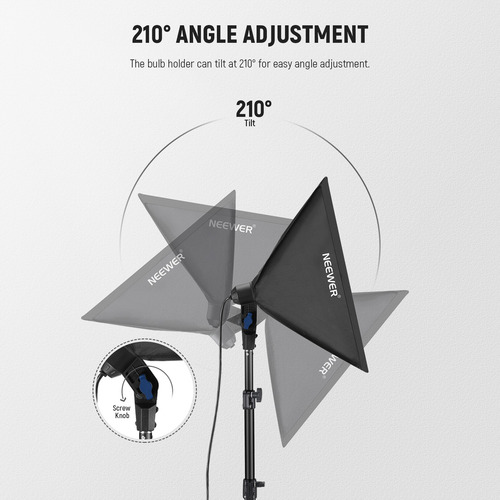 Neewer 40cm Kit De Iluminación Softbox + Bombilla Led De 35w