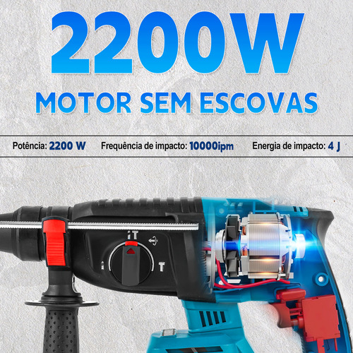 Kit Rotomartillo Y Esmeriladora Angular Inalámbrica +30 Kits