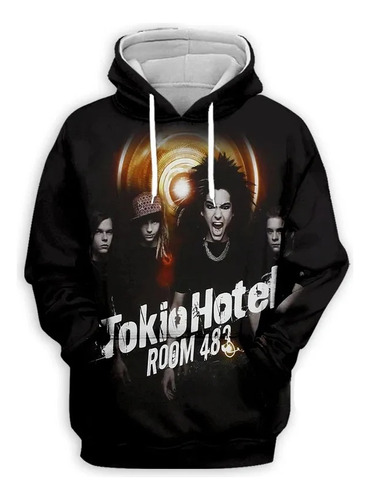 Sudadera Informal Con Capucha Y Estampado 3d Tokio Hotel