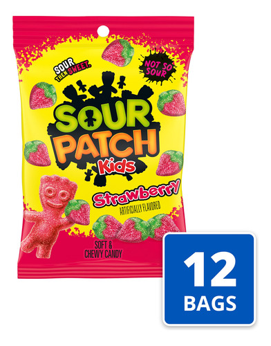 Caramelo Suave Y Masticable De Fresa 340 Gramos Bolsa 12 Uni
