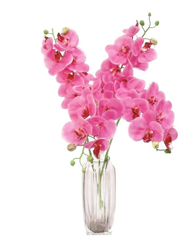 Orquideas Artificiales 1 Tallo Flores Decorativas Realista M