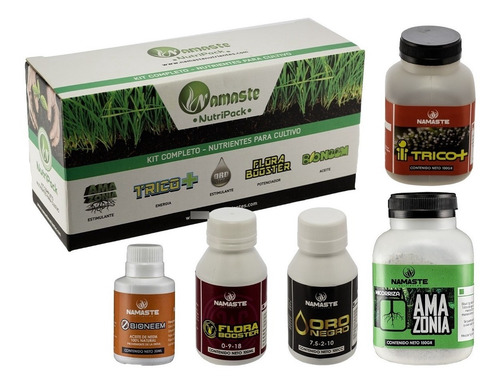 Imagen 2 de 6 de Namaste Nutripack Kit Completo Cultivo Indoor Exterior