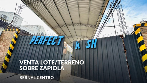 Venta Lote/terreno Sobre Zapiola Bernal Centro 