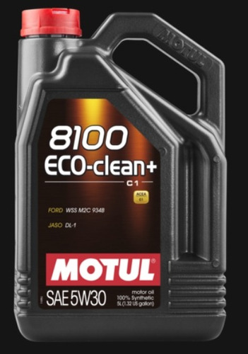 Aceite Motul 8100 Eco-clean+ 5w-30 Honda Bmw Mercedes Porsch