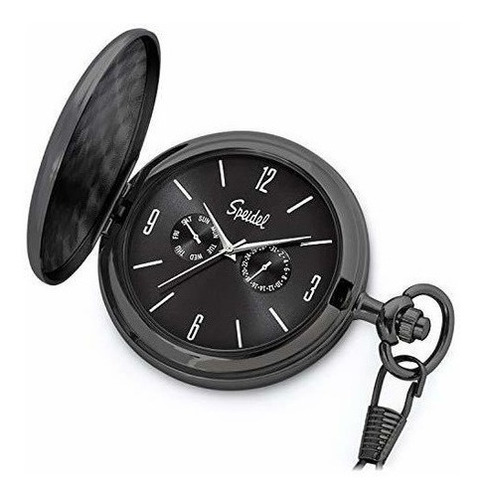 Reloj De Bolsillo Grabable Speidel Satinado Cepillado Clasic