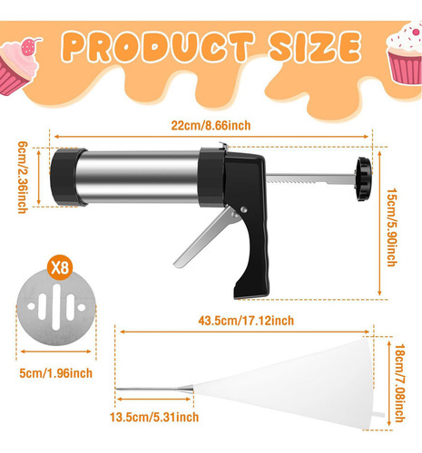 Ipawty Churro De Acero Inoxidable Kits Para Hacer Churros