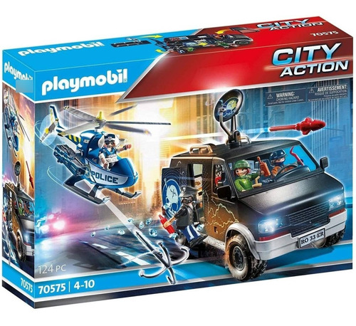 Playmobil City Action Policia Persecucion Helicoptero 70575