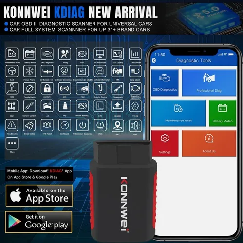 Scanner Konnwei Obd2 Kdiag Bluetooth 2024 Multimarca Autos