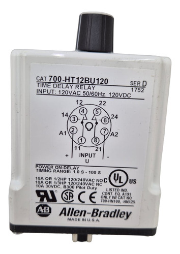 Allen Bradley 700-ht12bu120 Relé De Sincronización Original