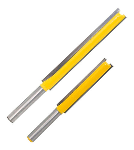 Par De Broca - Fresa Para Router De Corte Recto - Extralarga