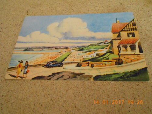 Mar Del Plata Postal Martinet N°1609 Playa Grande - Rey