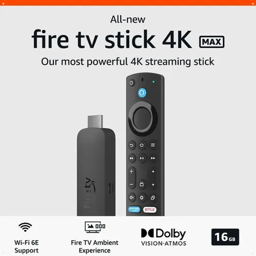 Amazon Fire Tv Stick 4k Max 16gb Wifi 6 Ultra Rápido 2024