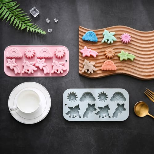 Moldes De Silicona Con Forma De Unicornio Alado Para Hornear