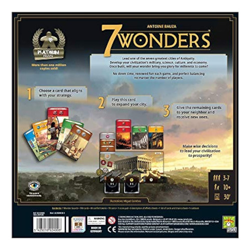 7 Wonders Board Game (base Game) - Nueva Edición | Juego De 