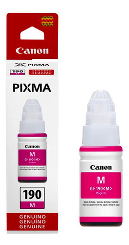 Tintas Canon Gl 190 Pixma G3110 G2110 G4110 G3100 Magenta