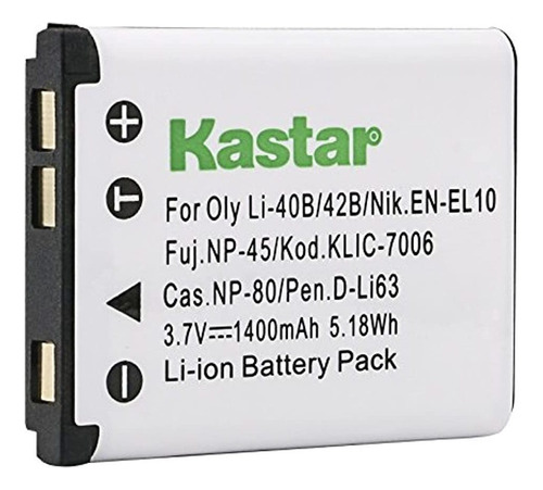 Kastar - Batería De Repuesto Para Cámara Digital Olympus