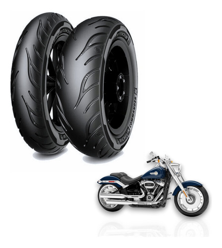 Par Pneu Michelin 100/90-19 + 150/80-16 Commander 3 Harley