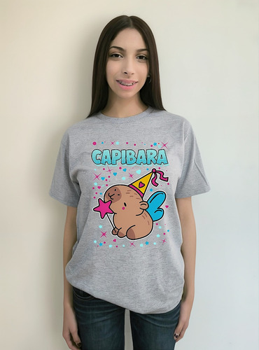 Polera Manga Corta Capibara Hada Cod 001