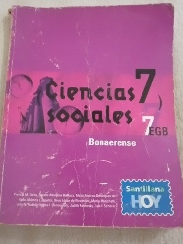 Ciencias Sociales 7 Egb- Santillana